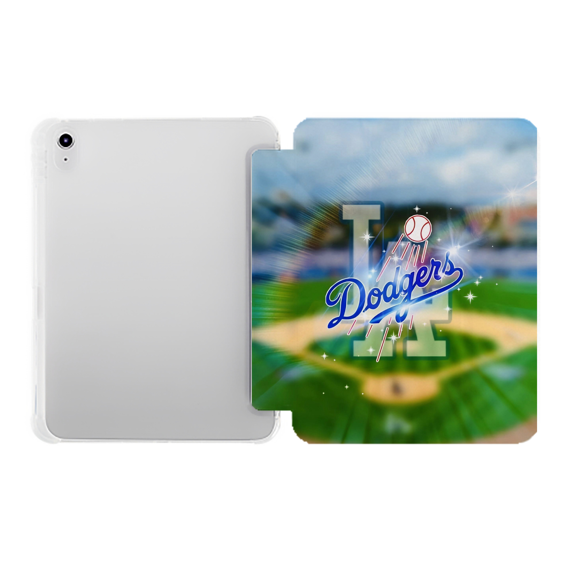  Premium Tri-Fold PU Leather & Silicone IPad Case With Pencil Slot – Fits 9.5,10.5,10.9 – Adjustable Stand, Slim, Protective